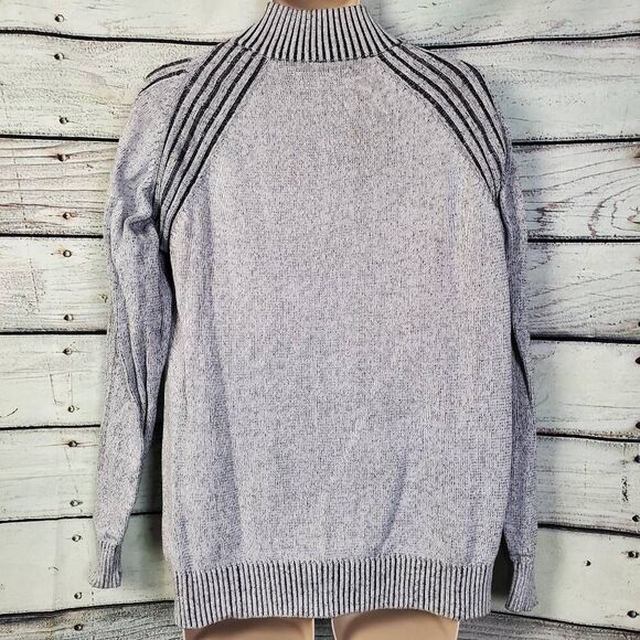 BKE Men’s Henley Sweater XL Gray Cotton Knit Long Sleeve Pullover Casual - Picture 3 of 7